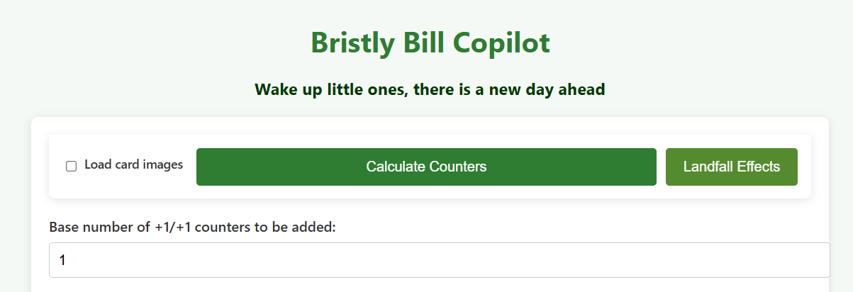 Bristly Bill Copilot
